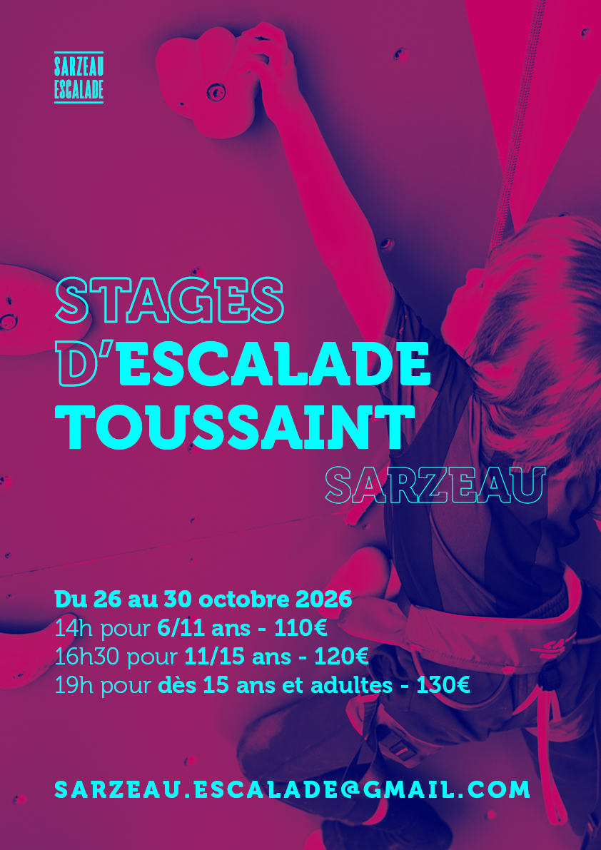 Stages d’escalade Toussaint 2026